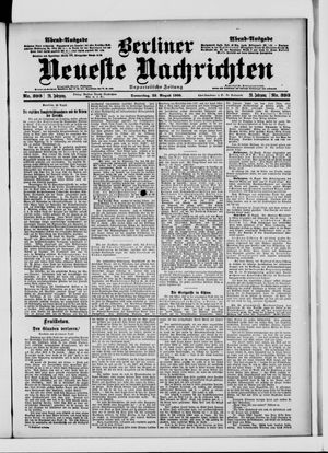 Berliner Neueste Nachrichten vom 23.08.1900