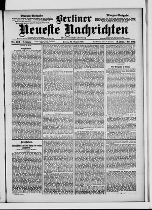 Berliner Neueste Nachrichten vom 24.08.1900