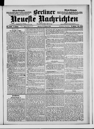 Berliner Neueste Nachrichten vom 27.08.1900