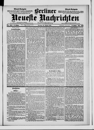 Berliner Neueste Nachrichten vom 28.08.1900