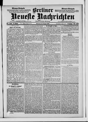 Berliner Neueste Nachrichten vom 29.08.1900