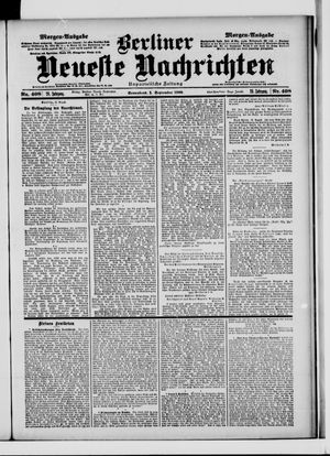 Berliner Neueste Nachrichten vom 01.09.1900
