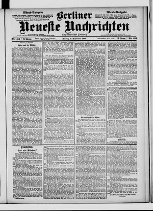 Berliner Neueste Nachrichten on Sep 3, 1900