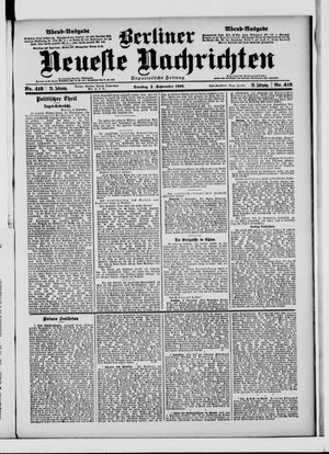 Berliner Neueste Nachrichten vom 04.09.1900