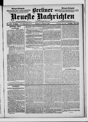 Berliner Neueste Nachrichten vom 05.09.1900