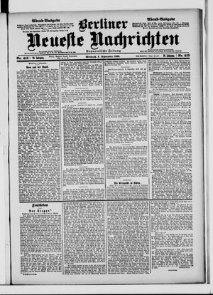 Berliner Neueste Nachrichten vom 05.09.1900