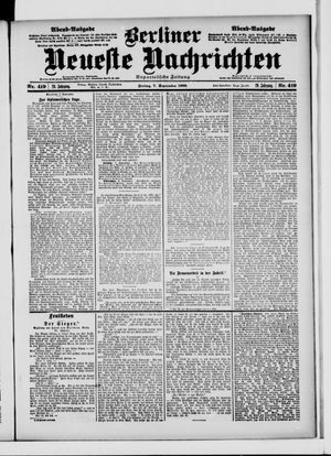 Berliner Neueste Nachrichten vom 07.09.1900