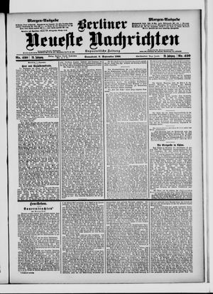 Berliner Neueste Nachrichten vom 08.09.1900