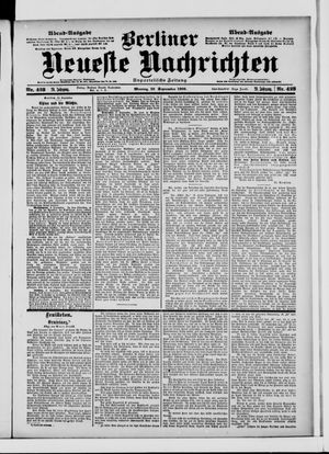 Berliner Neueste Nachrichten vom 10.09.1900