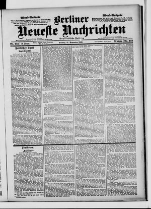 Berliner Neueste Nachrichten vom 11.09.1900