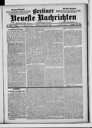 Berliner Neueste Nachrichten vom 12.09.1900