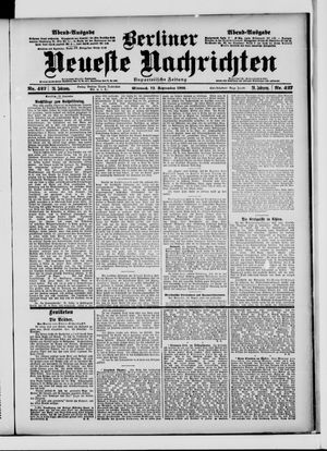 Berliner Neueste Nachrichten vom 12.09.1900
