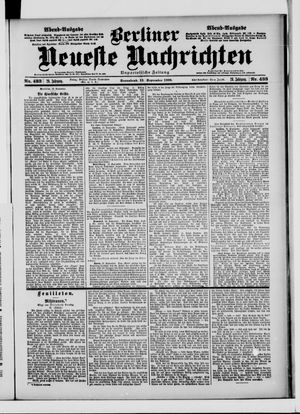 Berliner Neueste Nachrichten vom 15.09.1900