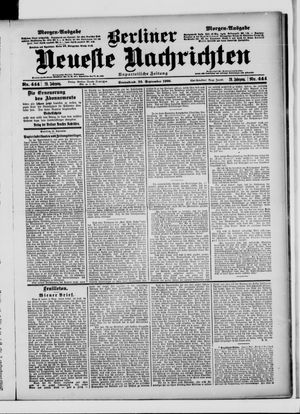 Berliner Neueste Nachrichten vom 22.09.1900