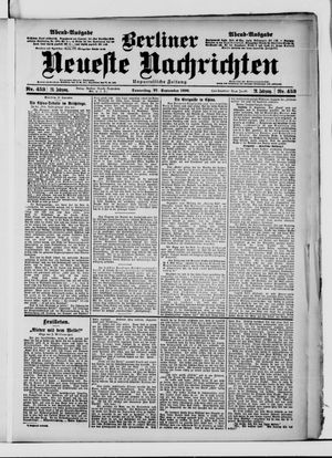 Berliner Neueste Nachrichten vom 27.09.1900