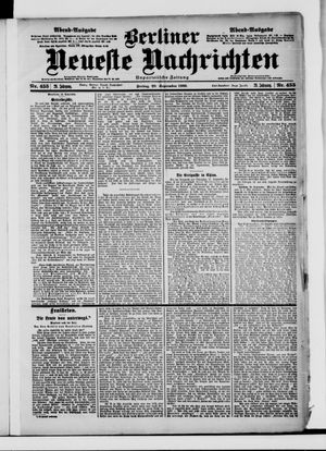 Berliner Neueste Nachrichten vom 28.09.1900