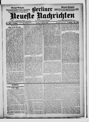 Berliner Neueste Nachrichten vom 02.10.1900