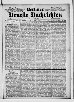Berliner Neueste Nachrichten vom 07.10.1900
