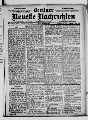 Berliner Neueste Nachrichten vom 08.10.1900