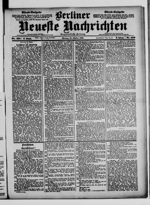 Berliner Neueste Nachrichten vom 15.10.1900