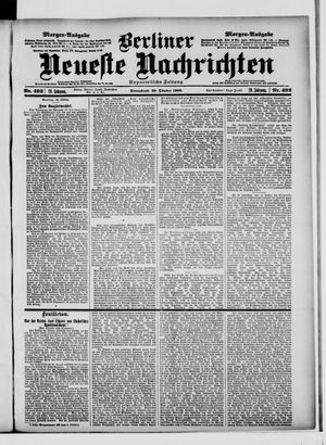Berliner Neueste Nachrichten vom 20.10.1900