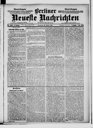 Berliner Neueste Nachrichten vom 20.10.1900