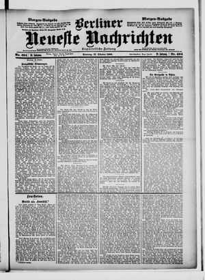 Berliner Neueste Nachrichten vom 21.10.1900