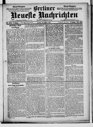 Berliner Neueste Nachrichten on Oct 30, 1900