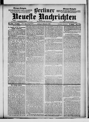 Berliner Neueste Nachrichten vom 02.11.1900