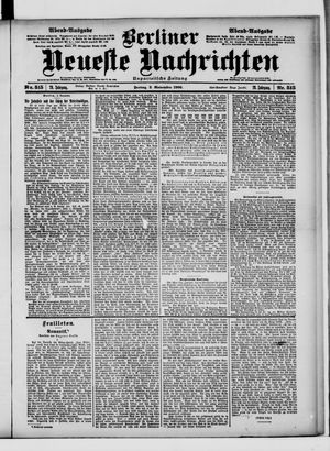 Berliner Neueste Nachrichten vom 02.11.1900