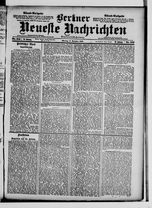 Berliner Neueste Nachrichten on Nov 5, 1900