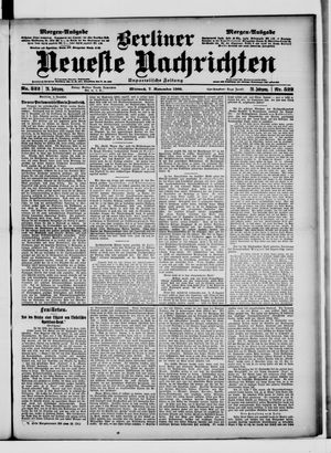 Berliner Neueste Nachrichten vom 07.11.1900