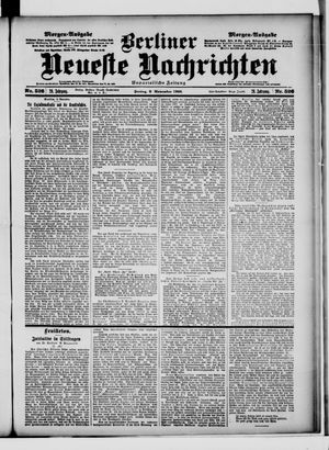 Berliner Neueste Nachrichten vom 09.11.1900