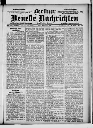 Berliner Neueste Nachrichten vom 09.11.1900