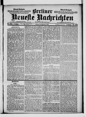 Berliner Neueste Nachrichten vom 16.11.1900