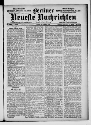 Berliner Neueste Nachrichten vom 23.11.1900