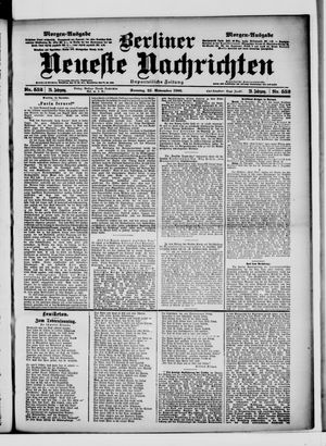 Berliner Neueste Nachrichten vom 25.11.1900