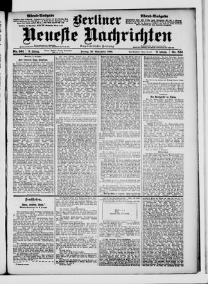 Berliner Neueste Nachrichten vom 30.11.1900