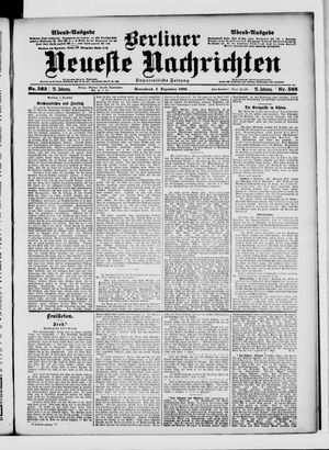 Berliner Neueste Nachrichten vom 01.12.1900