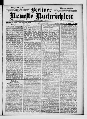 Berliner Neueste Nachrichten vom 04.12.1900