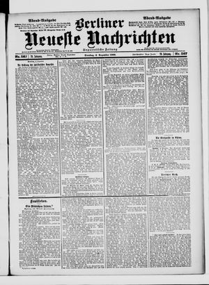 Berliner Neueste Nachrichten vom 04.12.1900