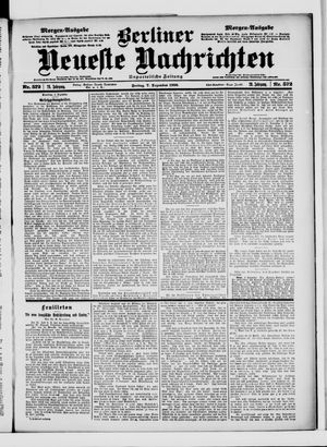 Berliner Neueste Nachrichten vom 07.12.1900