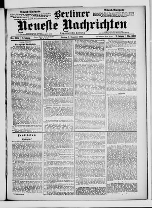Berliner Neueste Nachrichten vom 07.12.1900