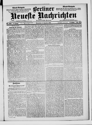 Berliner Neueste Nachrichten vom 08.12.1900