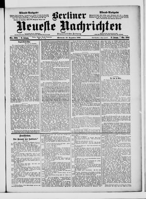Berliner Neueste Nachrichten vom 12.12.1900