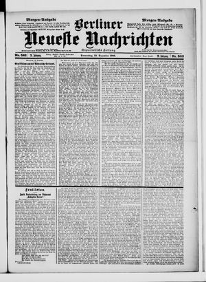 Berliner Neueste Nachrichten vom 13.12.1900