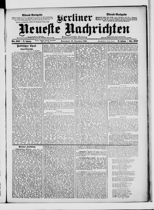 Berliner Neueste Nachrichten vom 15.12.1900