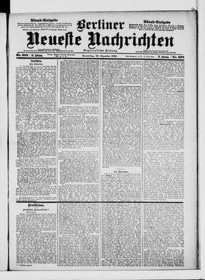 Berliner Neueste Nachrichten vom 20.12.1900