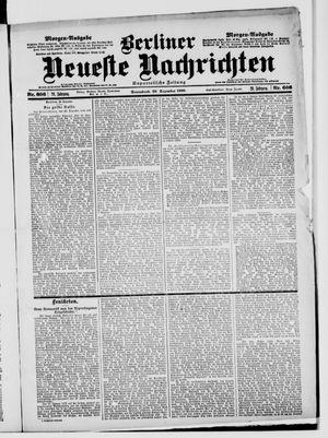 Berliner Neueste Nachrichten on Dec 29, 1900