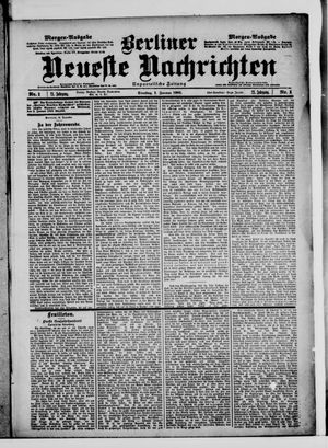Berliner Neueste Nachrichten vom 01.01.1901
